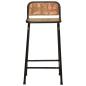 Preview: Barhocker 2 Stk. 46x35,5x80 cm Altholz Massivholz