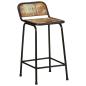 Preview: Barhocker 2 Stk. 46x35,5x80 cm Altholz Massivholz