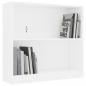 Preview: Bücherregal Weiß 80x24x75 cm Holzwerkstoff