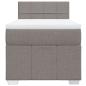 Preview: Boxspringbett mit Matratze Taupe 100x200 cm Stoff