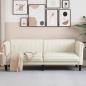 Preview: ARDEBO.de - Sofa 3-Sitzer Creme Samt
