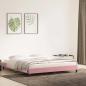 Preview: Bettgestell ohne Matratze Rosa 200x220 cm Samt