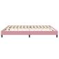 Preview: Bettgestell ohne Matratze Rosa 200x220 cm Samt