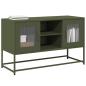 Preview: ARDEBO.de - TV-Schrank Olivgrün 100,5x39x60,5 cm Stahl