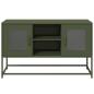 Preview: TV-Schrank Olivgrün 100,5x39x60,5 cm Stahl