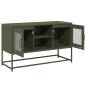 Preview: TV-Schrank Olivgrün 100,5x39x60,5 cm Stahl