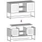 Preview: TV-Schrank Olivgrün 100,5x39x60,5 cm Stahl