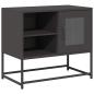 Preview: TV-Schrank Schwarz 68x39x60,5 cm Stahl