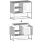 Preview: TV-Schrank Schwarz 68x39x60,5 cm Stahl