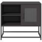 Preview: TV-Schrank Schwarz 68x39x60,5 cm Stahl