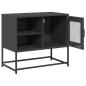 Preview: TV-Schrank Schwarz 68x39x60,5 cm Stahl