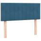 Preview: Boxspringbett mit Matratze Dunkelblau 120x220 cm Samt