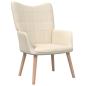Preview: ARDEBO.de - Relaxsessel Creme Stoff