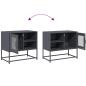 Preview: TV-Schrank Anthrazit 68x39x60,5 cm Stahl