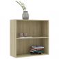 Preview: Bücherregal Sonoma-Eiche 80x30x76,5 cm Holzwerkstoff