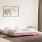 Preview: Bettgestell ohne Matratze Rosa 180x220 cm Samt