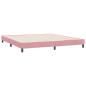 Preview: Bettgestell ohne Matratze Rosa 180x220 cm Samt