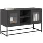Preview: ARDEBO.de - TV-Schrank Schwarz 100,5x39x60,5 cm Stahl