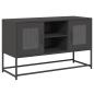 Preview: TV-Schrank Schwarz 100,5x39x60,5 cm Stahl