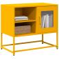 Preview: ARDEBO.de - TV-Schrank Senfgelb 68x39x60,5 cm Stahl