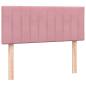 Preview: Boxspringbett mit Matratze Rosa 120x220 cm Samt