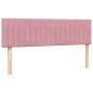 Preview: Boxspringbett mit Matratze Rosa 160x220 cm Samt