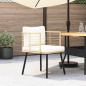 Preview: Gartenstuhl mit Kissen Natur Poly Rattan