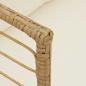 Preview: Gartenstuhl mit Kissen Natur Poly Rattan