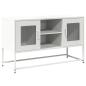 Preview: TV-Schrank Weiß 100,5x39x60,5 cm Stahl
