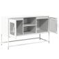 Preview: TV-Schrank Weiß 100,5x39x60,5 cm Stahl