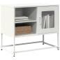 Preview: ARDEBO.de - TV-Schrank Weiß 68x39x60,5 cm Stahl