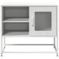 Preview: TV-Schrank Weiß 68x39x60,5 cm Stahl