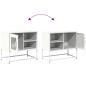 Preview: TV-Schrank Weiß 68x39x60,5 cm Stahl