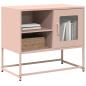 Preview: ARDEBO.de - TV-Schrank Rosa 68x39x60,5 cm Stahl