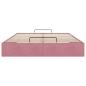 Preview: Ottoman-Bett ohne Matratze Rosa 140x200 cm Samt