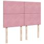 Preview: Ottoman-Bett mit Matratzen Rosa 140x200 cm Samt