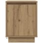 Preview: Nachttisch mit LED-Leuchten Artisan-Eiche 38x34x50 cm