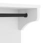 Preview: Wandgarderobe SANDNES Weiß 43x30x42 cm Massivholz Kiefer