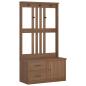Preview: Garderobenständer SANDENS 87x40x159,5cm Massivholz Kiefer