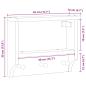 Preview: Wandgarderobe SANDNES 45x12x35 cm Massivholz Kiefer
