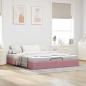Preview: Ottoman-Bett ohne Matratze Rosa 160x200 cm Samt