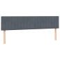 Preview: Boxspringbett mit Matratze Dunkelgrau 180x220 cm Samt
