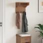 Preview: Wandgarderobe SANDNES 43x30x42 cm Massivholz Kiefer