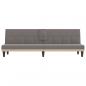 Preview: Schlafsofa mit Getränkehaltern Taupe Stoff