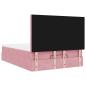 Preview: Ottoman-Bett mit Matratzen Rosa 140x200 cm Samt
