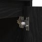 Preview: Nachttisch mit LED-Leuchten Schwarz 38x34x50 cm