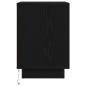 Preview: Nachttisch mit LED-Leuchten Schwarz 38x34x50 cm