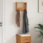 Preview: ARDEBO.de - Wandgarderobe SANDNES 45x12x35 cm Massivholz Kiefer