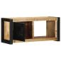 Preview: TV-Schrank 80x30x35 cm Raues Massivholz Mango
