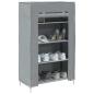 Preview: ARDEBO.de - Schuhschrank Grau 60,5x30x97 cm Vliesstoff